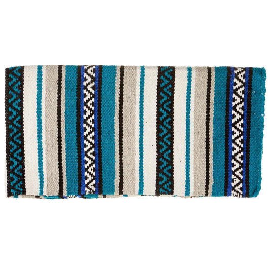 Turquoise Hogan Acrylic Blend 30x60 Saddle Blanket