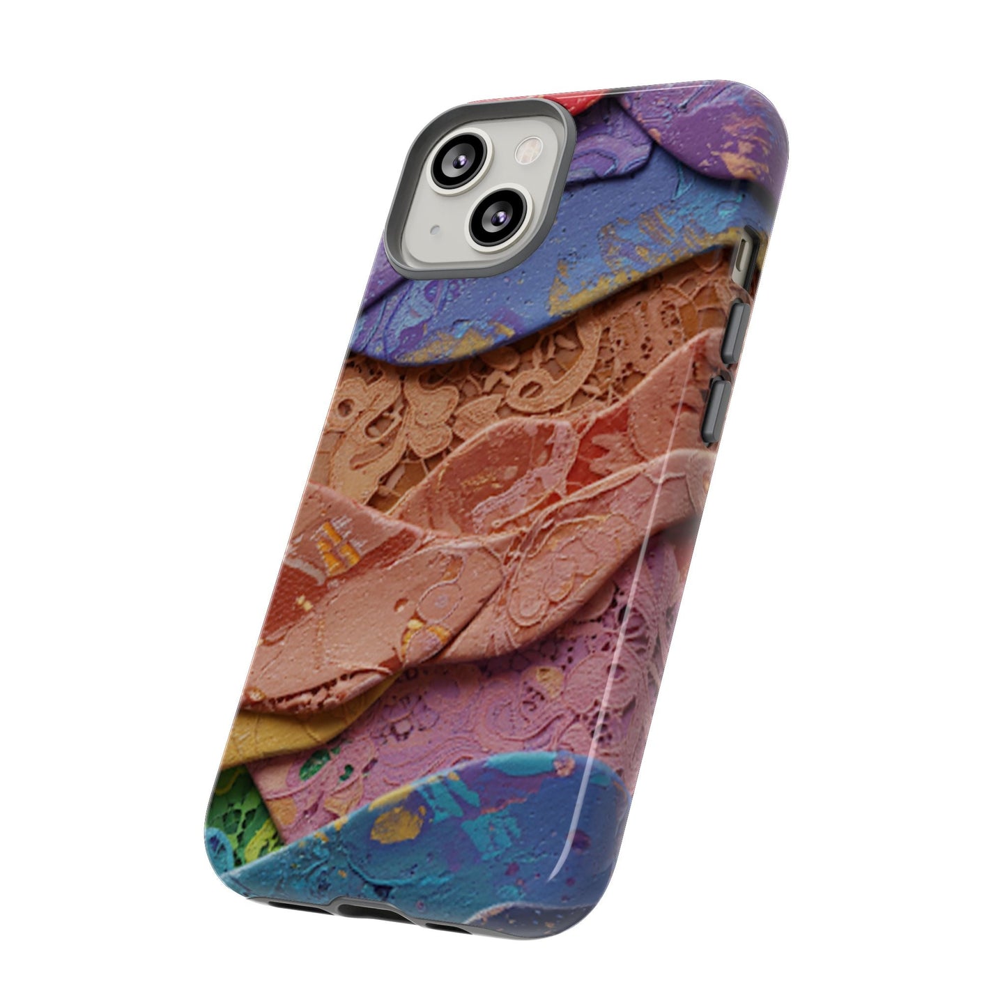 Abstract Painted Lace Tough Phone Case