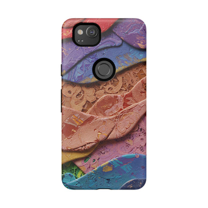 Abstract Painted Lace Tough Phone Case