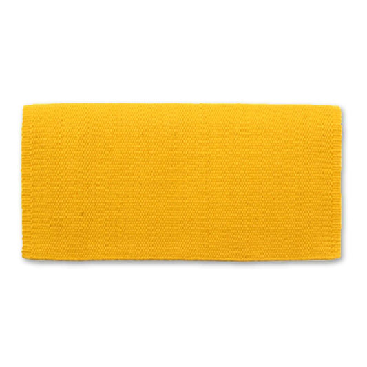 1314-36 San Juan Solid Yellow 36x34 New Zealand Wool Saddle Blanket