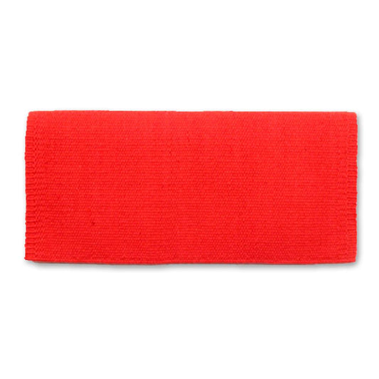1314-67 San Juan Solid Coral 36x34 New Zealand Wool Saddle Blanket