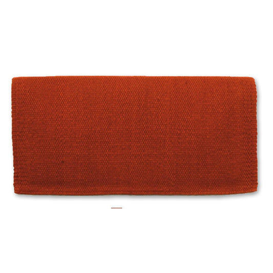 1314-73 San Juan Solid Copper 36x34 New Zealand Wool Saddle Blanket