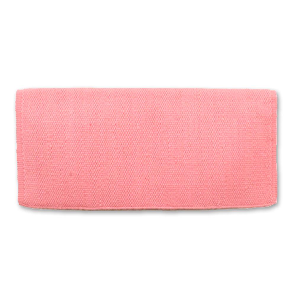1314-75 San Juan Solid Sweet Pink 36x34 New Zealand Wool Saddle Blanket
