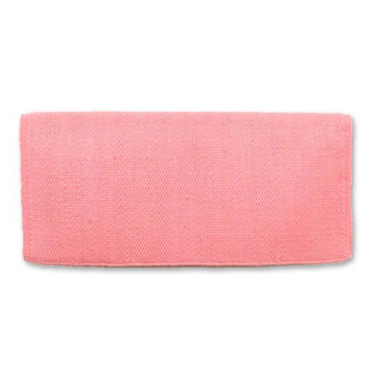 1314-75 San Juan Solid Sweet Pink 36x34 New Zealand Wool Saddle Blanket