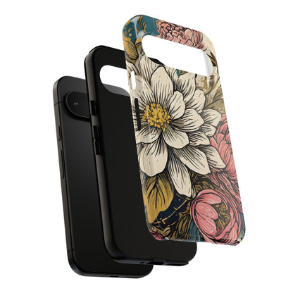 Beautiful White Floral Tough Case