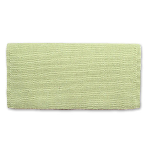 1314-81 San Juan Solid Key Lime Ice 36x34 New Zealand Wool Saddle Blanket