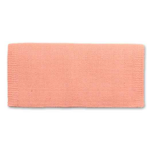 1314-84 San Juan Solid Peach Ice 36x34 New Zealand Wool Saddle Blanket