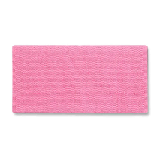 1314-89 San Juan Solid Sachet Pink 36x34 New Zealand Wool Saddle Blanket