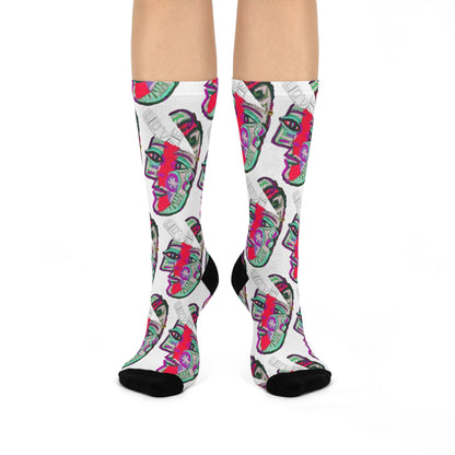 LOVE PILL Cushioned Crew Socks Ivory Powder