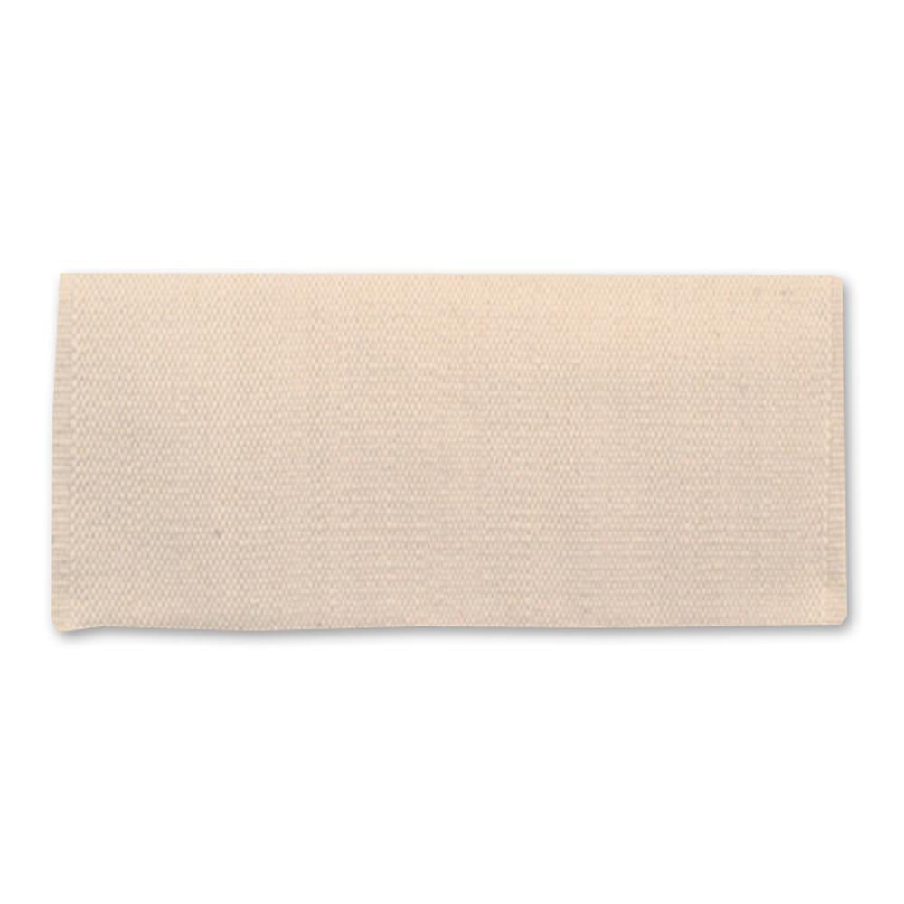 1314C-19 San Juan Solid Cream 38x34 New Zealand Wool Saddle Blanket