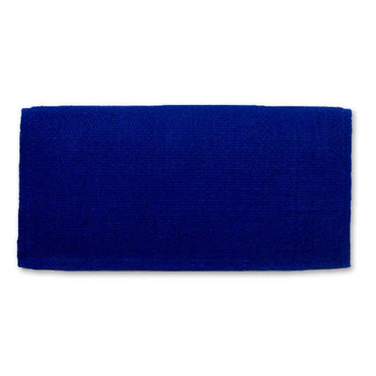 1314C-31 San Juan Solid Royal Blue 38x34 New Zealand Wool Saddle Blanket