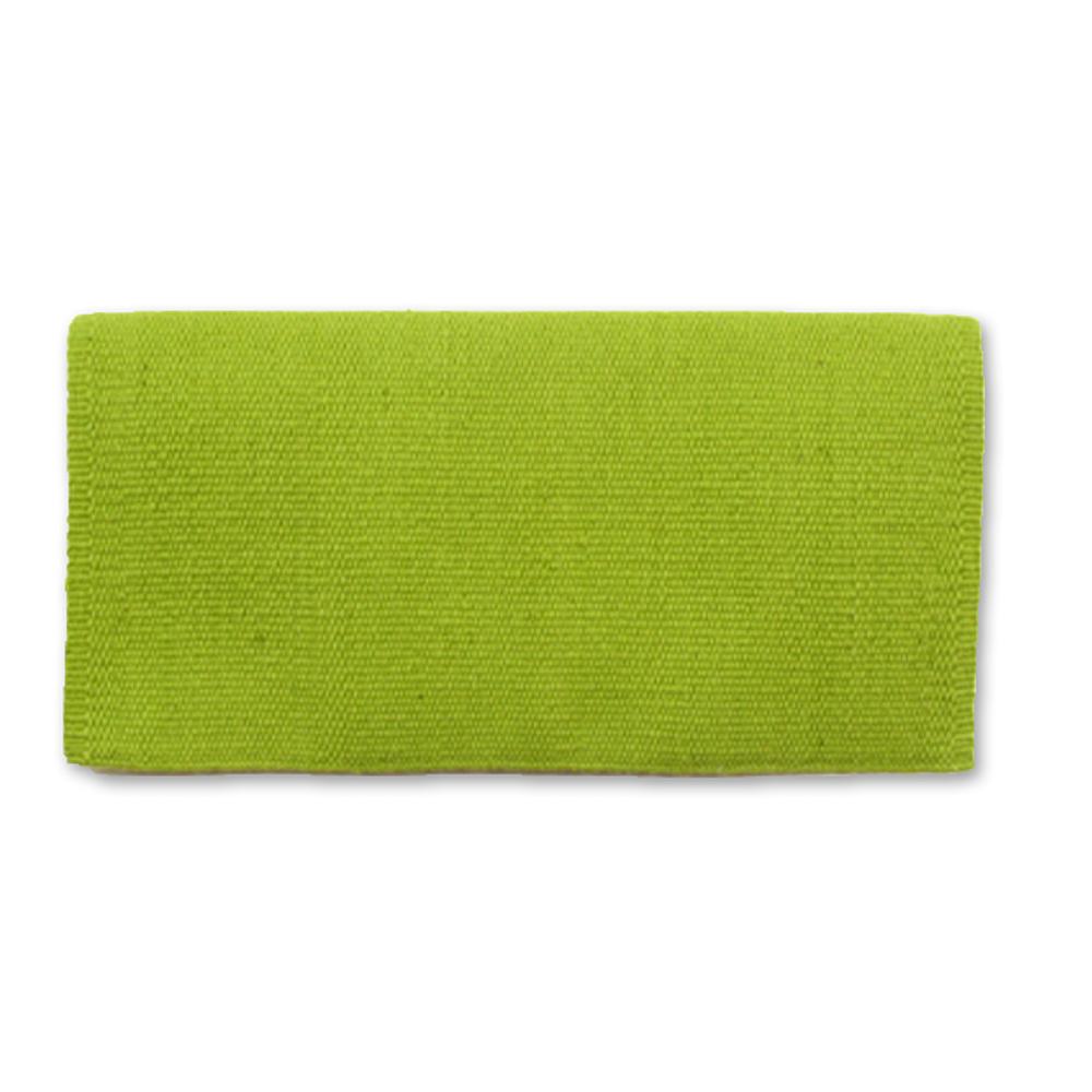 1314C-35 San Juan Solid Lime Green 38x34 New Zealand Wool Saddle Blanket