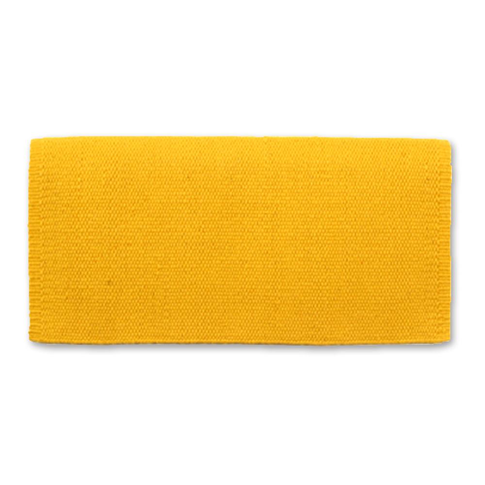 1314C-36 San Juan Solid Yellow 38x34 New Zealand Wool Saddle Blanket