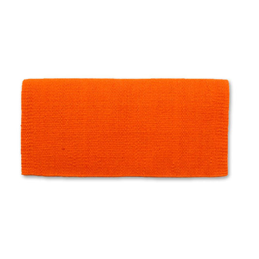 1314C-37 San Juan Solid Orange 38x34 New Zealand Wool Saddle Blanket ORANGE