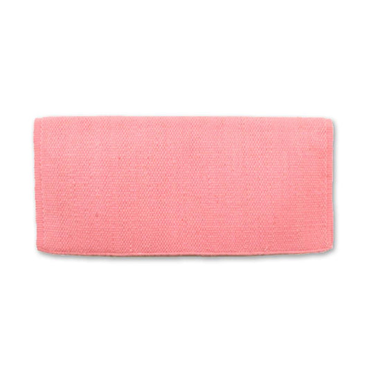 1314C-75 San Juan Solid Sweet Pink 38x34 New Zealand Wool Saddle Blanket