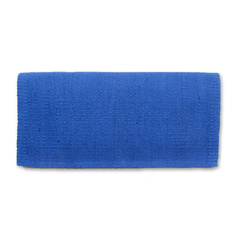 1314C-78 San Juan Solid Periwinkle Blue 38x34 New Zealand Wool Saddle Blanket