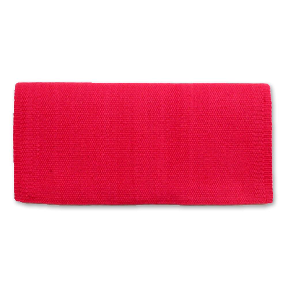 1314C-85 San Juan Solid Fandango Pink 38x34 New Zealand Wool Saddle Blanket