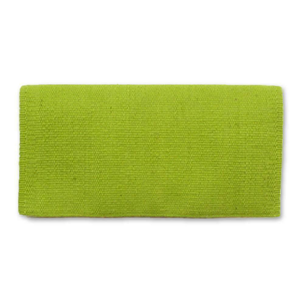 San Juan 24x24 Lime Green New Zealand Wool Pony Saddle Blanket