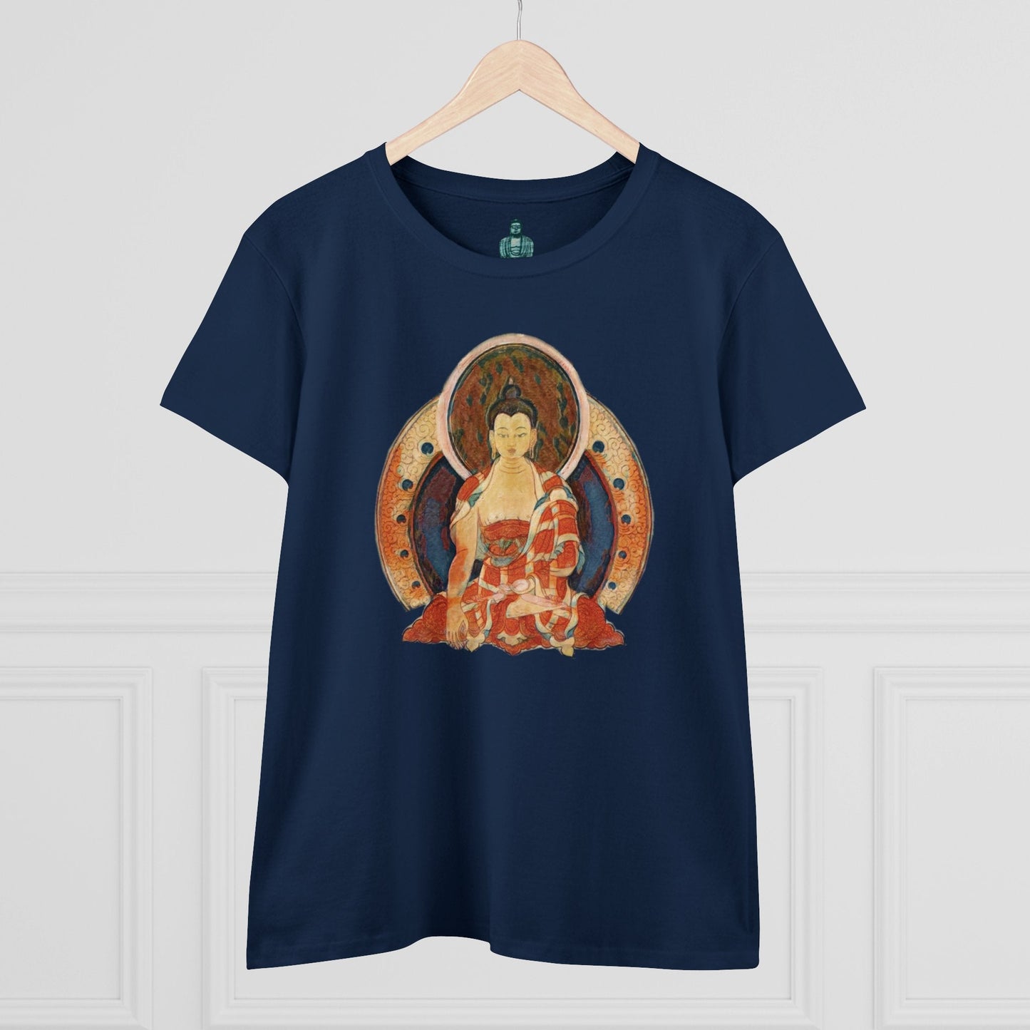Buddha Gouache Print Women's Cotton Tee