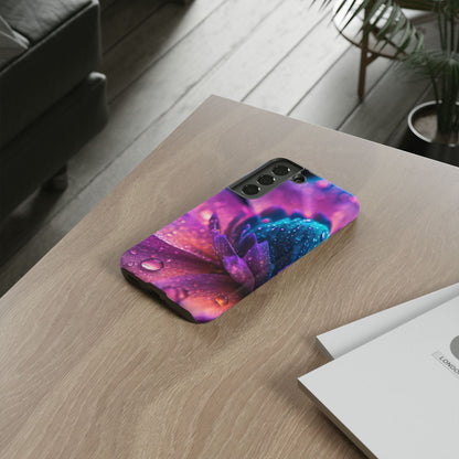 Vibrant Blue And Purple Flower Tough Phone Case