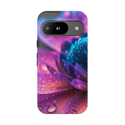 Vibrant Blue And Purple Flower Tough Phone Case