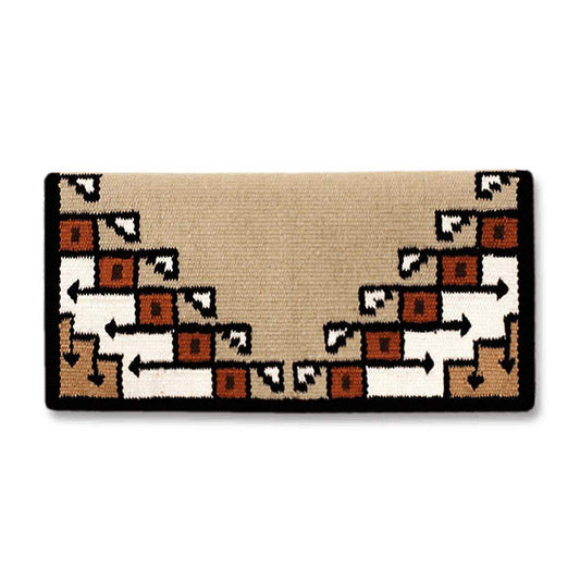 1447-10 New Pueblo 38X34 NEW ZEALAND WOOL SADDLE BLANKET