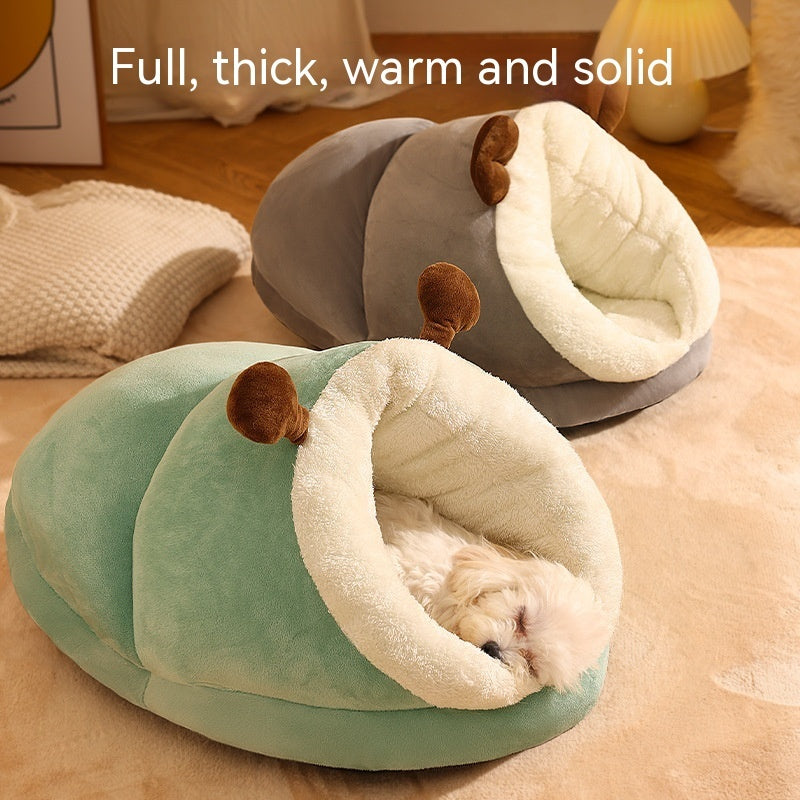 Slippers Shape Pet Warm Pet Bed