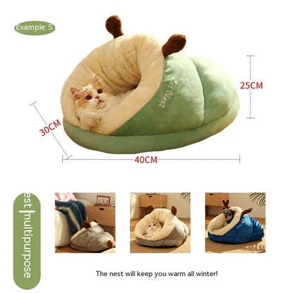 Slippers Shape Pet Warm Pet Bed