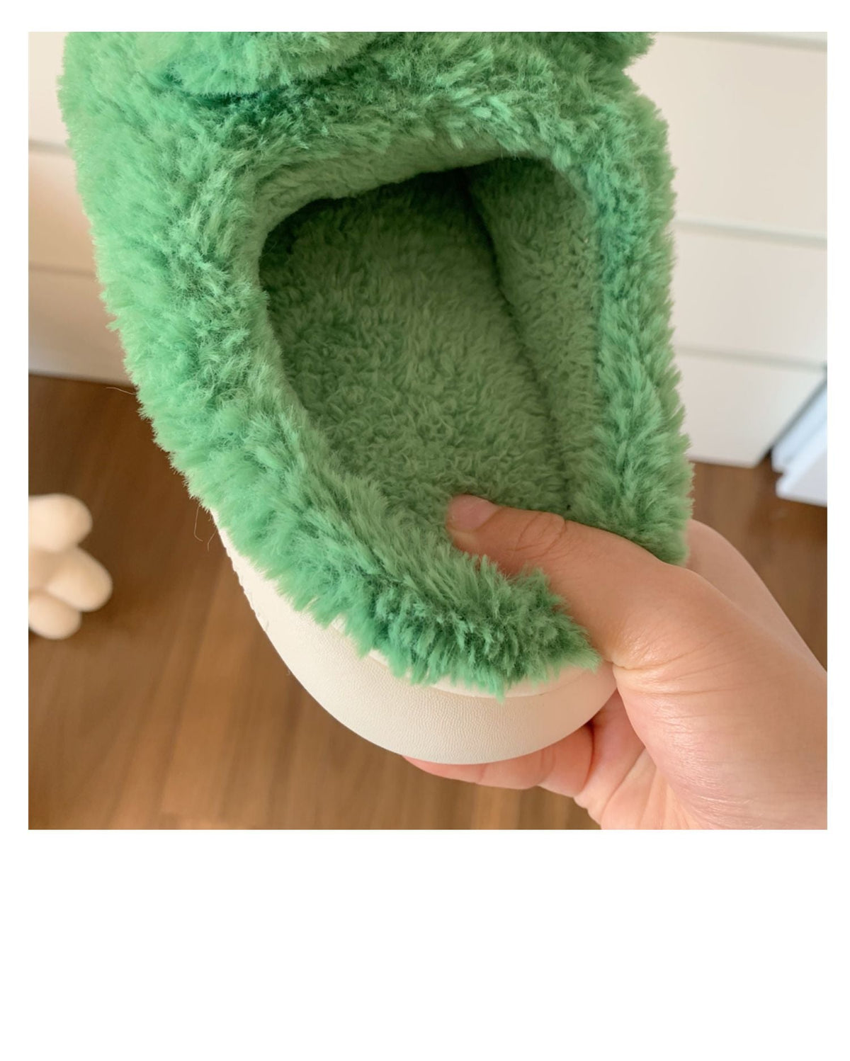 Rosy-Cheeked Frog Plush House Slippers