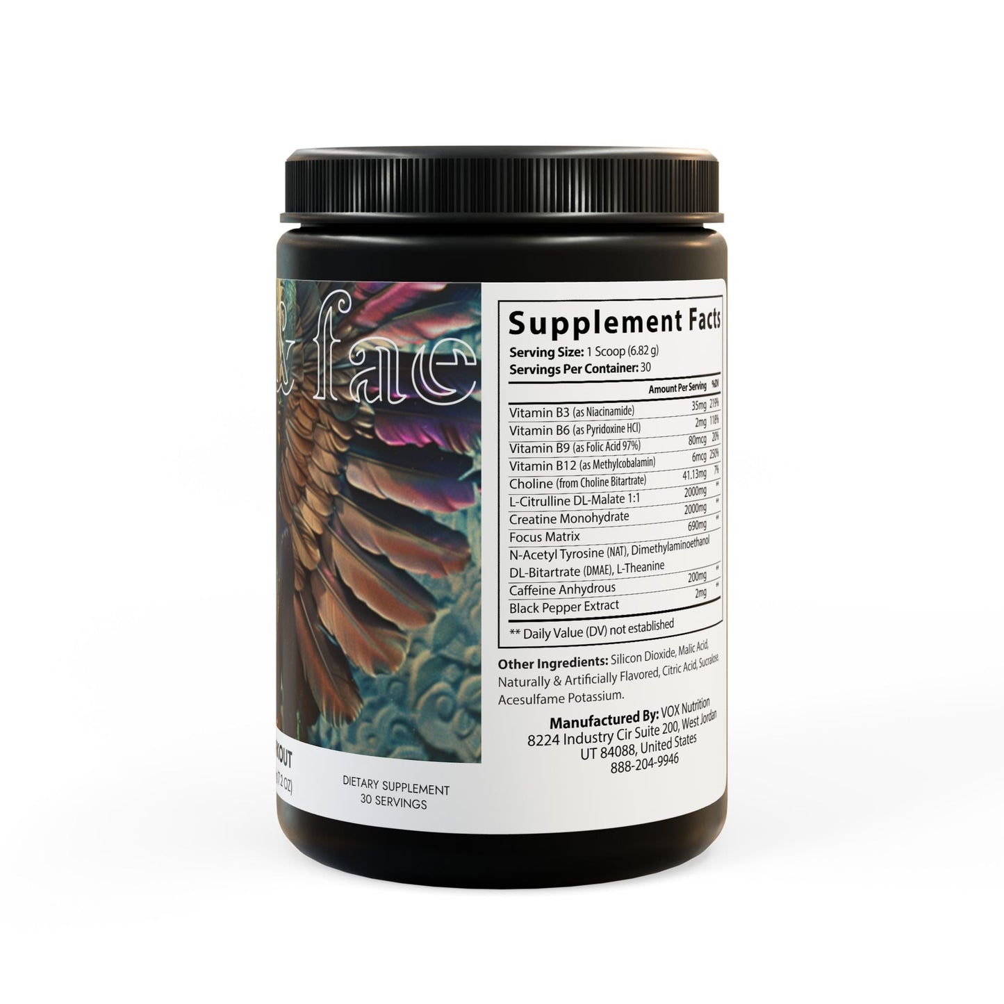 Pre-Workout Supplement, Fruit Punch (204g, 7.1oz) by Aziza & Fae