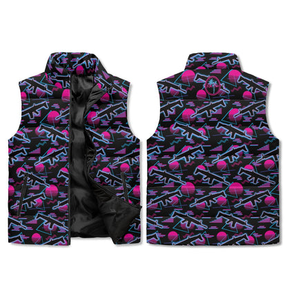 Miami Nights Zip Up Puffer Vest