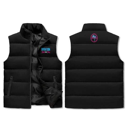 Operation Back The Bay Zip Up Puffer Vest