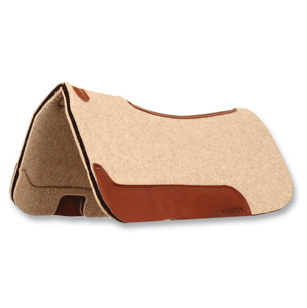 SHP7001 Wool Felt Contour Saddle Pad -1 W  1 2 Foam Rubber 32X32