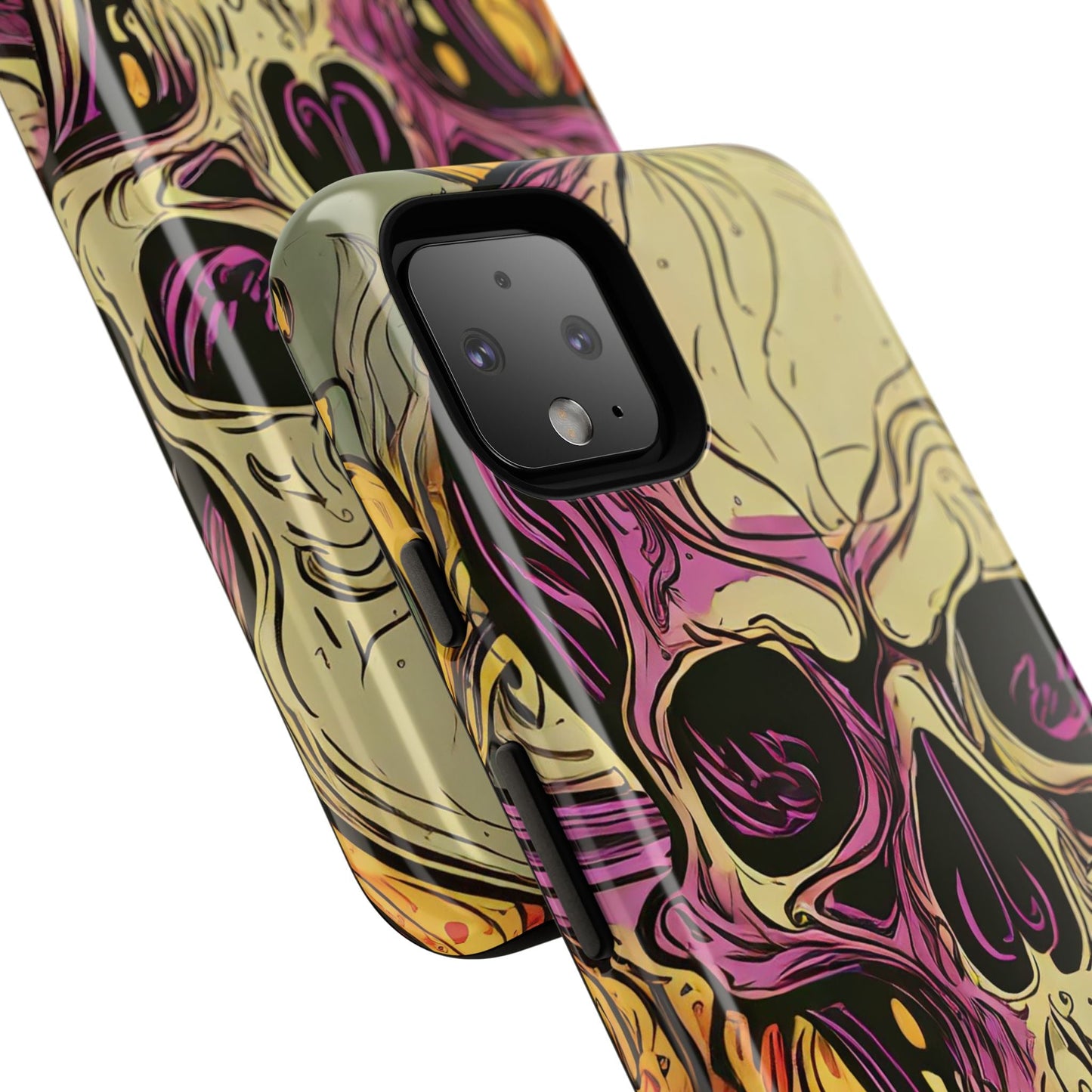 Abstract Purple Skull Tough Phone Case