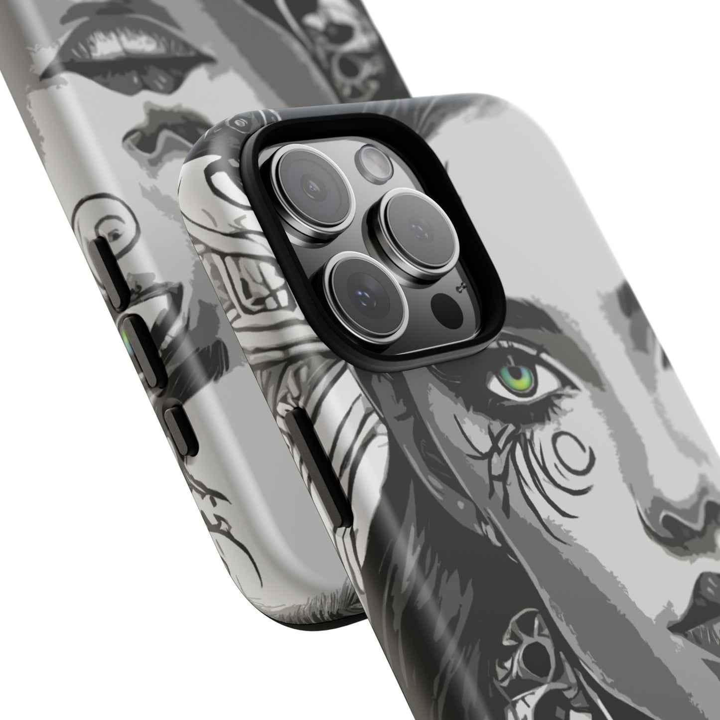 Green Eyed Devilish Beauty Tough Phone Case