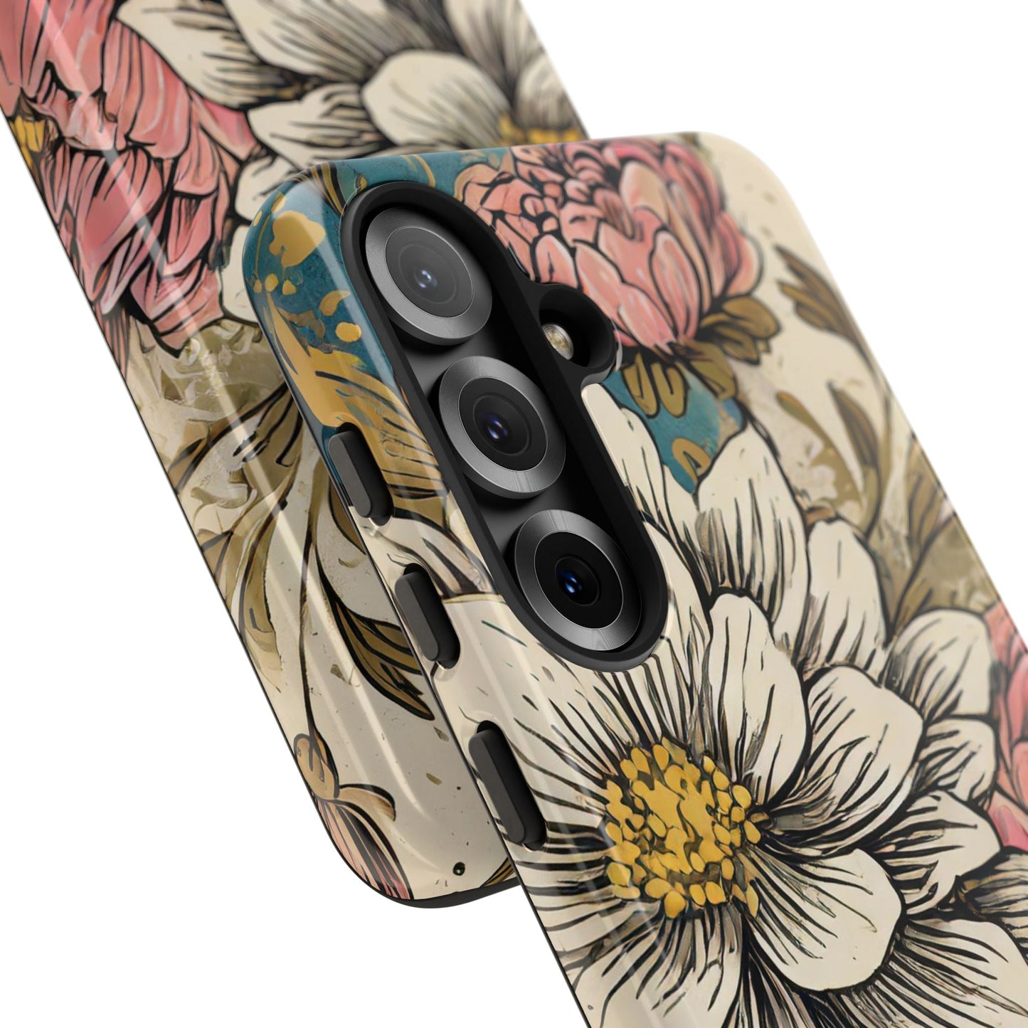 Beautiful White Floral Tough Case