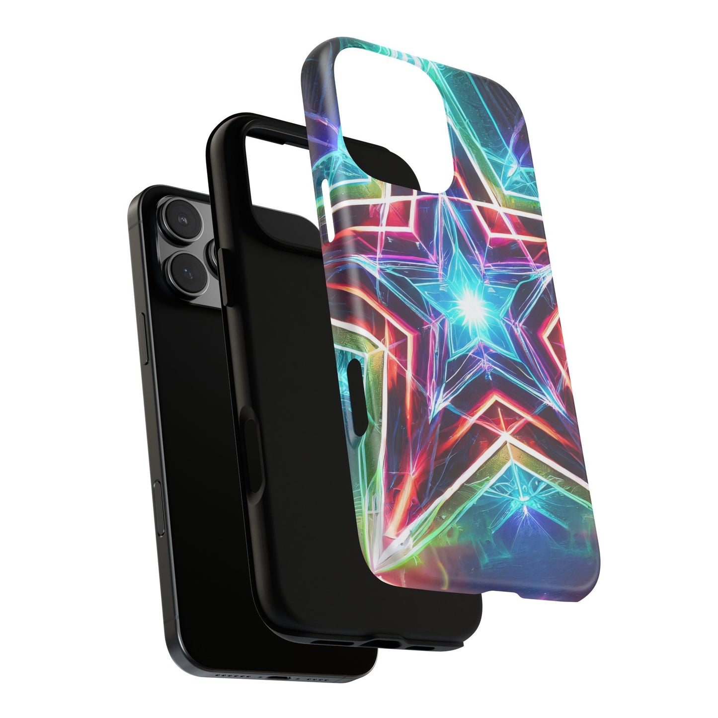 Neon Light Stars Tough Phone Case