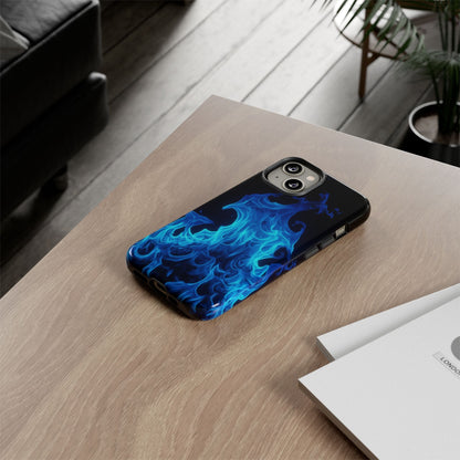 Blue Flames Tough  Phone Case