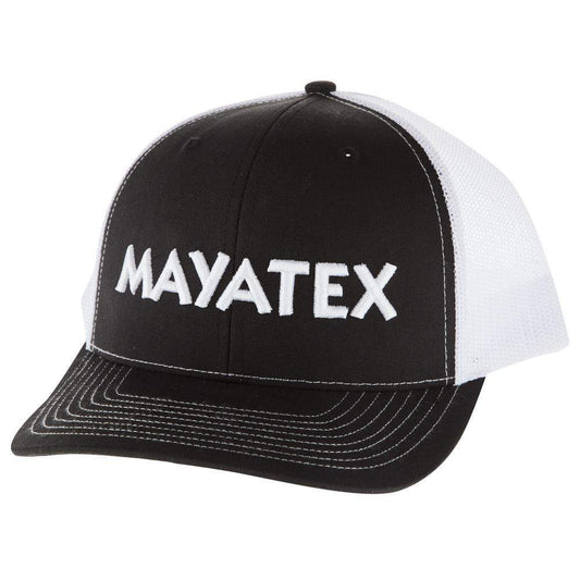 Black And White Mesh Back Logo Cap