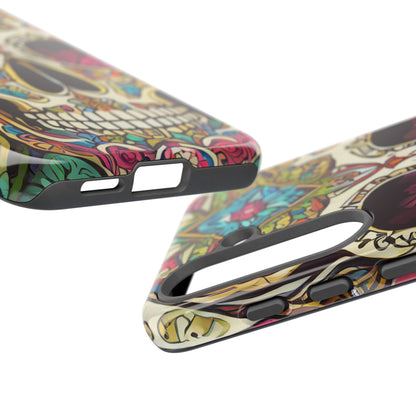Colorful Sugar Skull Tough Phone Case