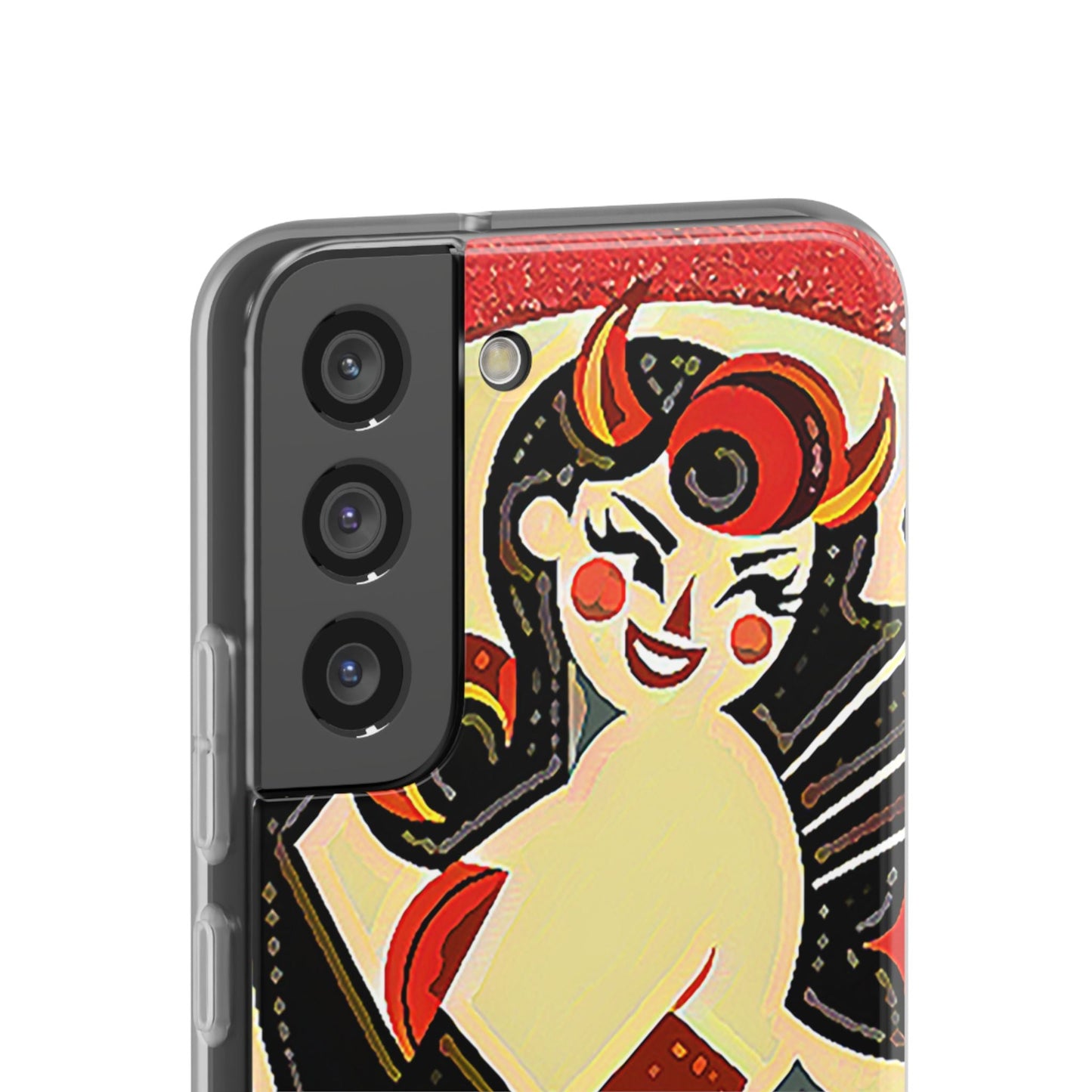 Red & Black Female Devil Flexi Phone Case