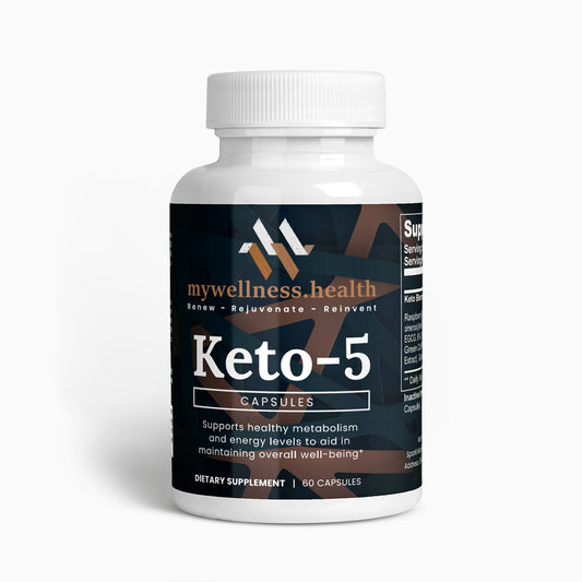 Keto-5 Natural Ketosis Fat Burner Supplement - 60 Capsules