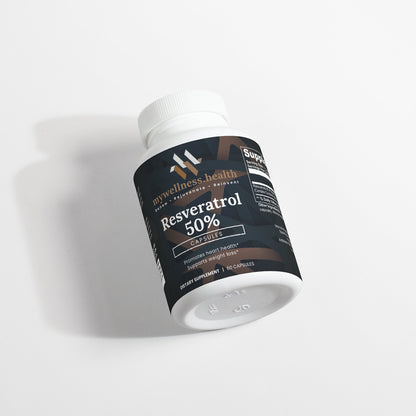 Trans-Resveratrol 50% Supplement - Natural Antioxidant Capsules