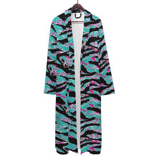 Miami Tiger Stripe Mens Bathrobe