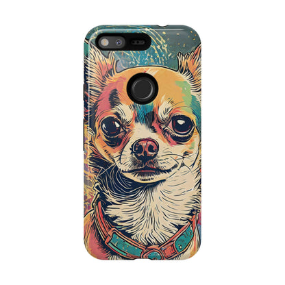 Abstract Chihuahua Tough Phone Cases