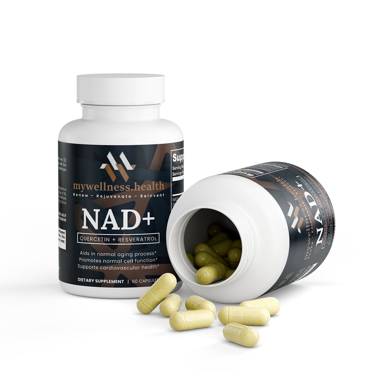 NAD+ Supplement with Quercetin & Resveratrol - Plant-Based