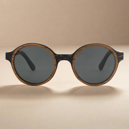 Pepe – Iconic Round Wood Sunglasses