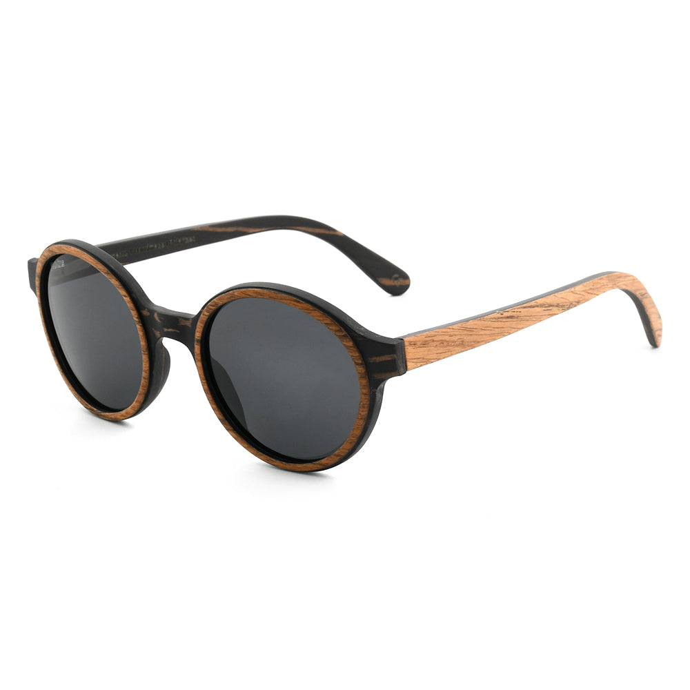 Pepe – Iconic Round Wood Sunglasses