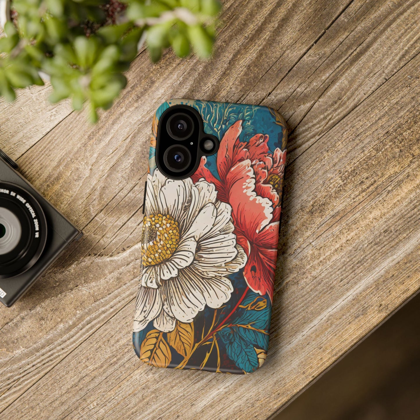 Artistic Floral Tough Phone Case