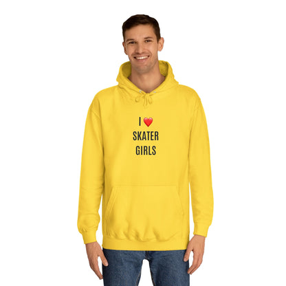 I Love Skater Girls Unisex Hoodie